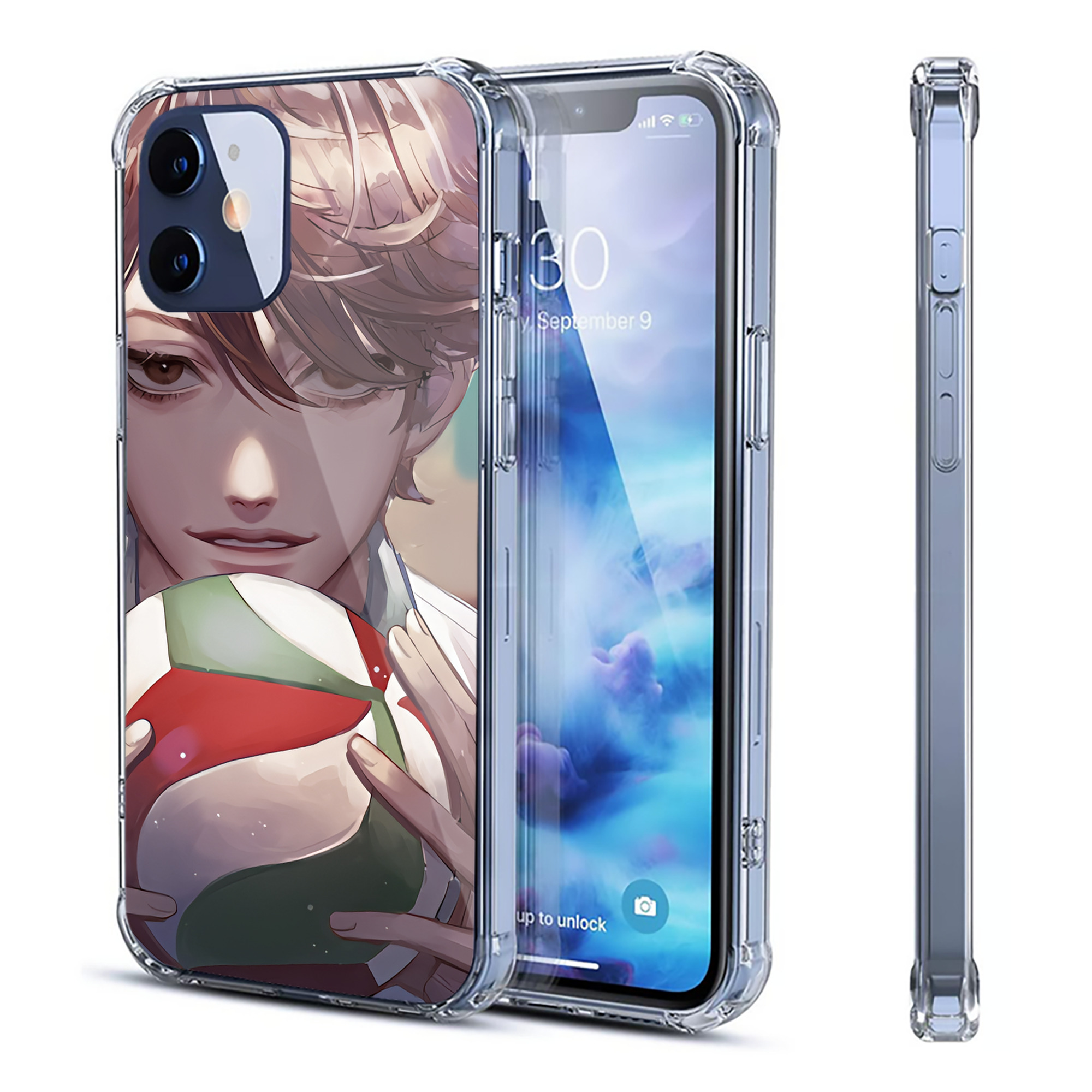 （画像用） ハイキュー!! Haikyu!! 【iPhone 12シリーズ対応】透明スマホケース（クリアソフトケース）